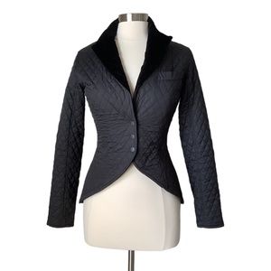 Barbour Black Quilted Blazer